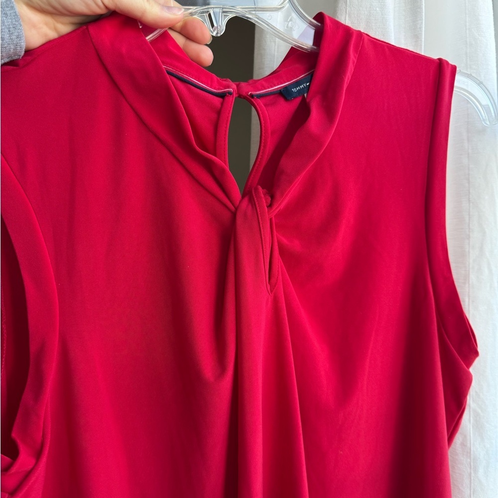 Red Sleeveless Top Tommy Hilfiger